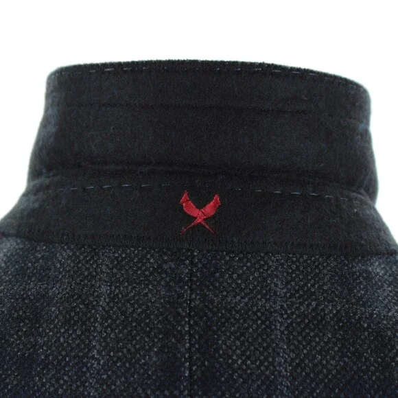 Cardinal of Canada NWT Wool Sport Coat Size 38R US In Gray & Blue Birdseye Plaid